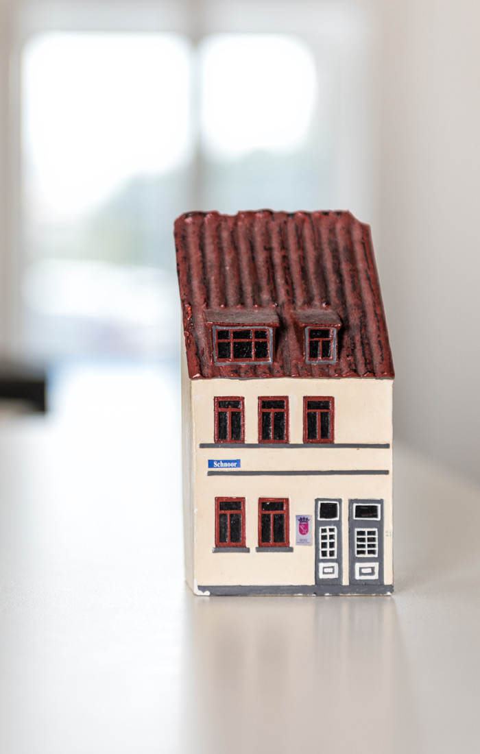Kleine Figur eines Schnoor Hauses