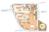 Grundriss - Zwischen Wall und Weser – Moderne 3-Zimmer-Wohnung mit großem Balkon und EBK