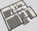 Grundriss 3d - Moderne 4-Zimmer-Wohnung (Leerstand) mit Balkon und Garage in Weye – WE04